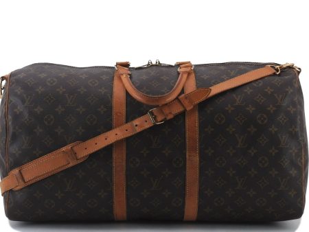 Auth LOUIS VUITTON Monogram Keepall Bandouliere 55 Boston Bag M41414 LV 6276C Online Hot Sale