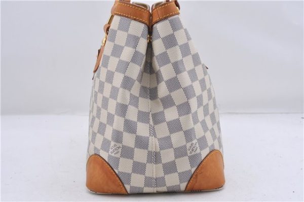 Auth Louis Vuitton Damier Azur Hampstead PM Shoulder Tote Bag N51207 LV 2875D Sale