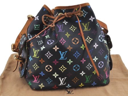 LOUIS VUITTON Monogram Multicolor Petite Noe Shoulder Bag M42230 Black  H3003 Online Hot Sale