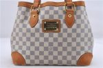 Auth Louis Vuitton Damier Azur Hampstead PM Shoulder Tote Bag N51207 LV 2875D Sale