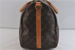 Auth LOUIS VUITTON Monogram Keepall Bandouliere 45 Boston Bag M41418 LV 6813C For Cheap