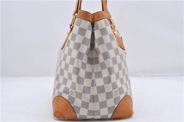 Auth Louis Vuitton Damier Azur Hampstead PM Shoulder Tote Bag N51207 LV 2875D Sale