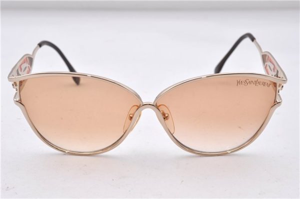 Authentic YVES SAINT LAURENT Sunglasses Titanium 31-3601 Gold Brown 3028C For Cheap