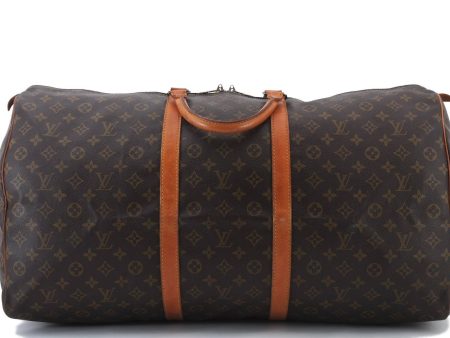 Authentic LOUIS VUITTON Monogram Keepall 60 Boston Bag M41422 LV 7681C For Cheap