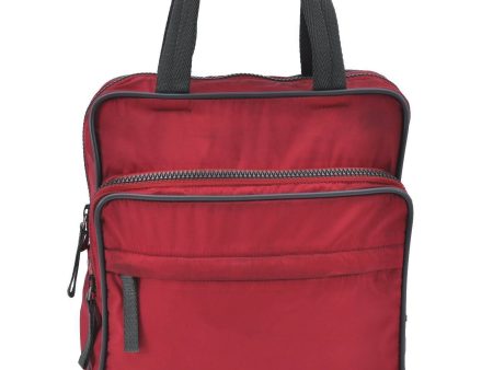 Authentic PRADA Sports Nylon Shoulder Bag Red G9253 Sale