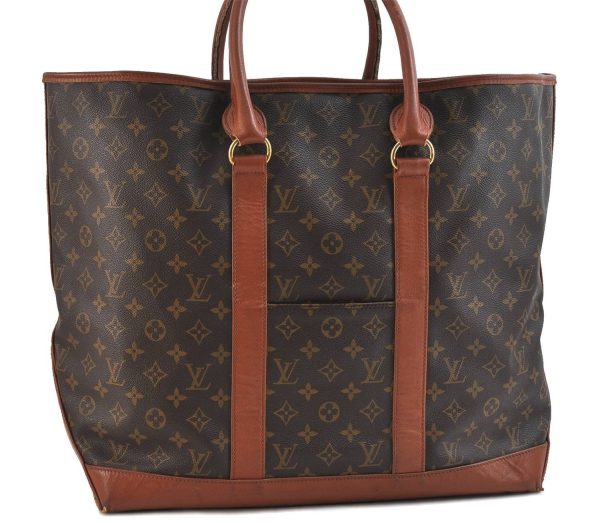 Auth Louis Vuitton Monogram Sac Weekend GM Vintage Tote Hand Bag M42420 LV 9636C Hot on Sale