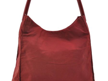 Authentic PRADA Nylon Plastic Shoulder Bag Purse Red 7169C on Sale