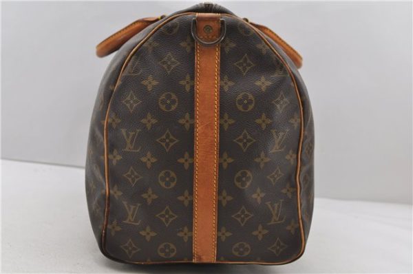 Auth Louis Vuitton Monogram Keepall Bandouliere 50 Boston Bag M41416 LV 2663D Online