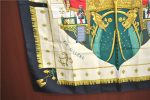 Auenticth HERMES Carre 90 Scarf  VUE DU CARROSSE DE LA GALERE  Silk Black H6999 Sale