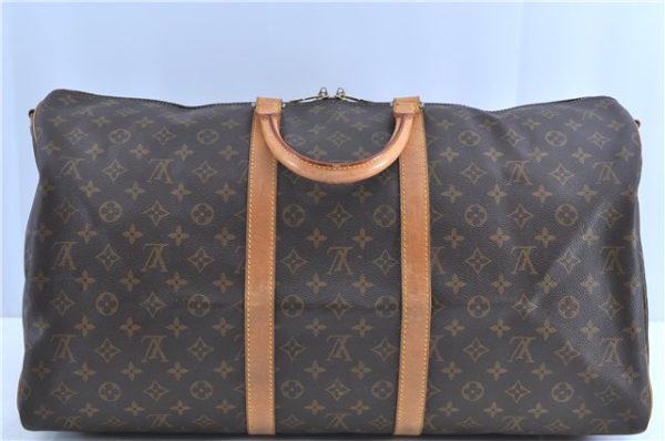 Auth LOUIS VUITTON Monogram Keepall Bandouliere 55 Boston Bag M41414 LV H7750 Online