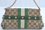 GUCCI Sherry Line Horsebit Shoulder Bag GG Canvas Leather 131470 Brown 0681C For Sale