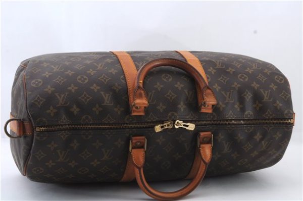 Auth LOUIS VUITTON Monogram Keepall Bandouliere 50 Boston Bag M41416 LV 7057C Discount