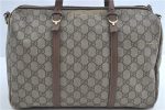 Auth GUCCI 2Way Shoulder Cross Body Boston Bag GG PVC Leather 322231 Brown H6678 Supply