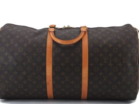 Authentic LOUIS VUITTON Monogram Keepall 60 Boston Bag M41422 LV 7957C For Cheap