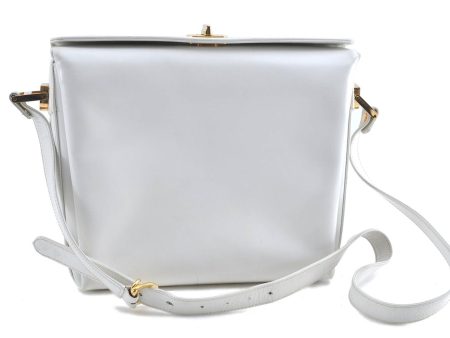 Authentic GUCCI Shoulder Cross Body Bag Purse Leather White J0155 Supply