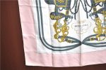 Authentic HERMES Carre 90 Scarf  BRIDES de GALA par  Silk Pink H7006 Online now