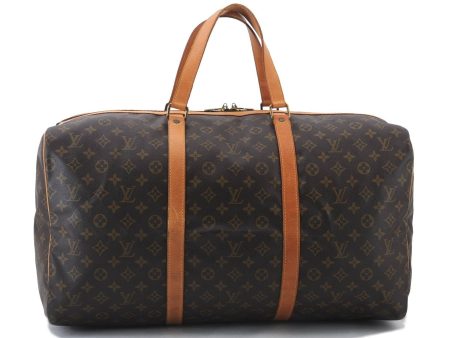 Authentic LOUIS VUITTON Monogram Sac Souple55 Hand Boston Bag M41622 LV 8073C For Cheap