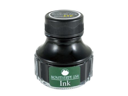 Monteverde Blue Black Ink Bottle - 90ml Hot on Sale