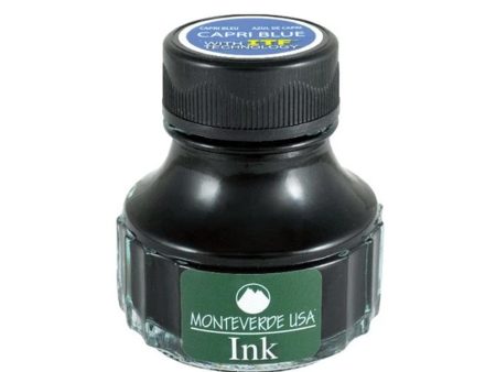 Monteverde Capri Blue Ink Bottle - 90ml Online Hot Sale