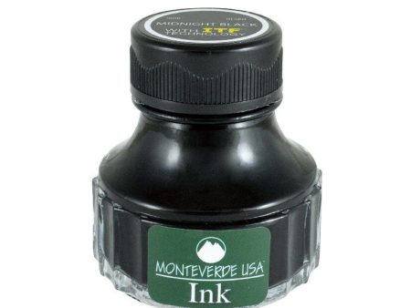 Monteverde Midnight Black Ink Bottle - 90ml Supply