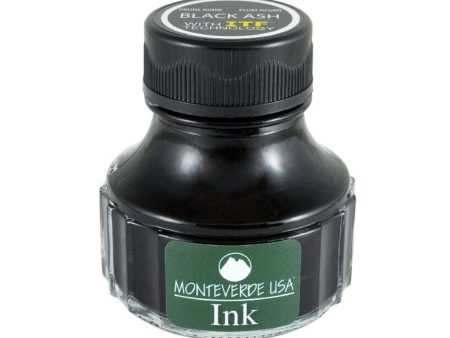 Monteverde Black Ash Ink Bottle - 90ml Online now