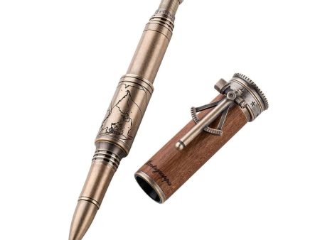 Montegrappa Age Of Discovery Limited Edition Roller Ball Pen, Brass on Sale