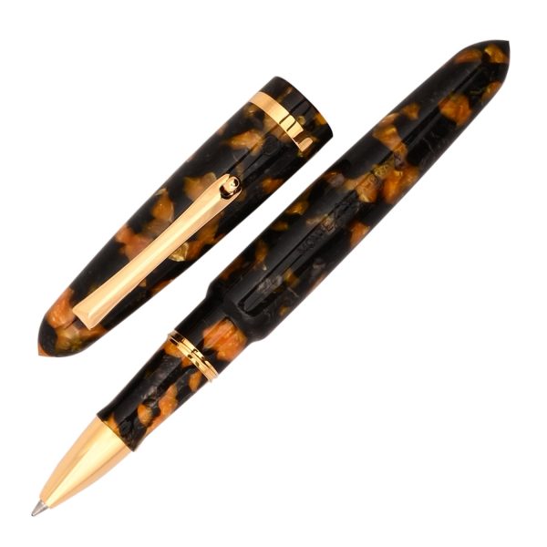 Montegrappa Venetia Roller Ball Pen - Havana Amber Hot on Sale