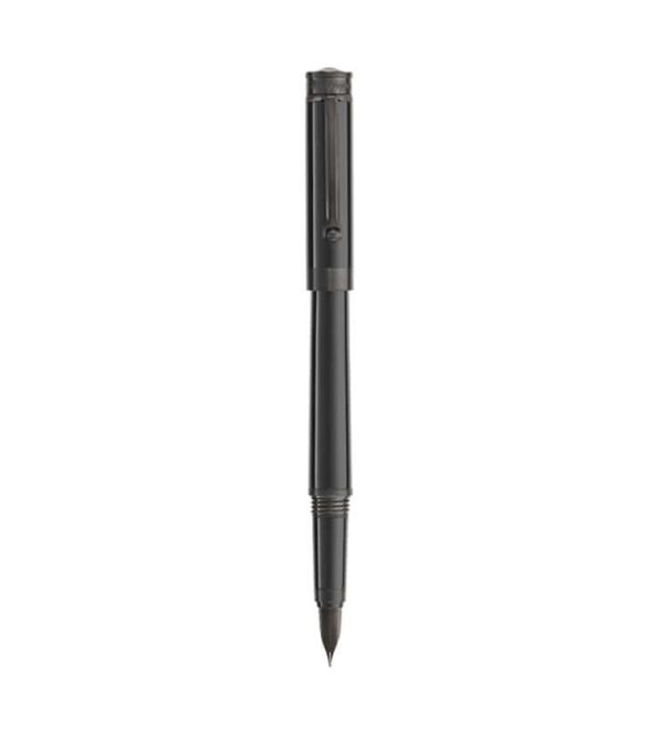 Montegrappa Parola Slim Fountain Pen, Stealth Black - Steel Nib Fashion