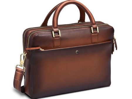 Lapis Bard Ducorium Chester 14inch Slim Laptop Business Bag - Cognac Sale