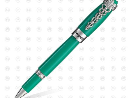 Montegrappa Caduceus Roller Ball Pen, Medical Green Sale