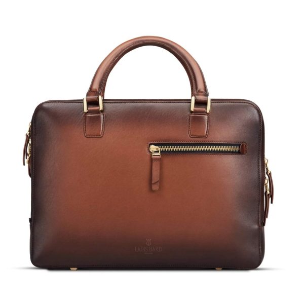 Lapis Bard Ducorium Chester 14inch Slim Laptop Business Bag - Cognac Sale