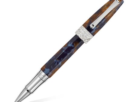 Montegrappa Extra Otto Limited Edition Roller Ball Pen, Lapis Blue Hot on Sale