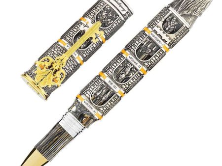 Montegrappa Dante Alighieri Purgatorio Limited Edition Roller Ball Pen, Silver Supply